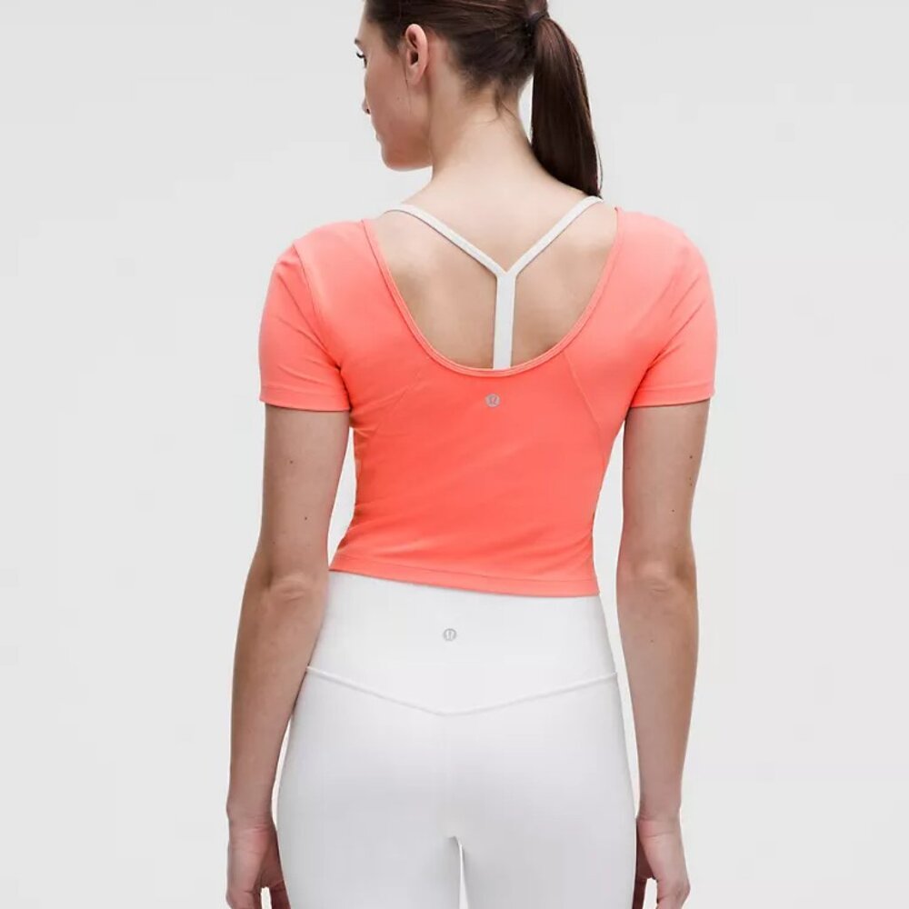 Lululemon Align™ T-Shirt Raspberry Cream Size 6 - Picture 2 of 6